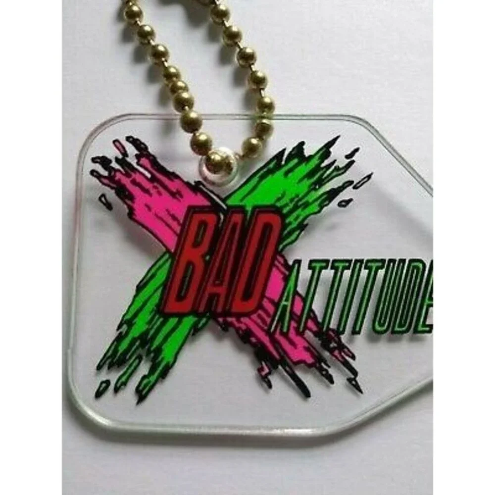 Williams Rollergames Bad Attitude Pinball Keychain Roller Derby Sports Team 1990